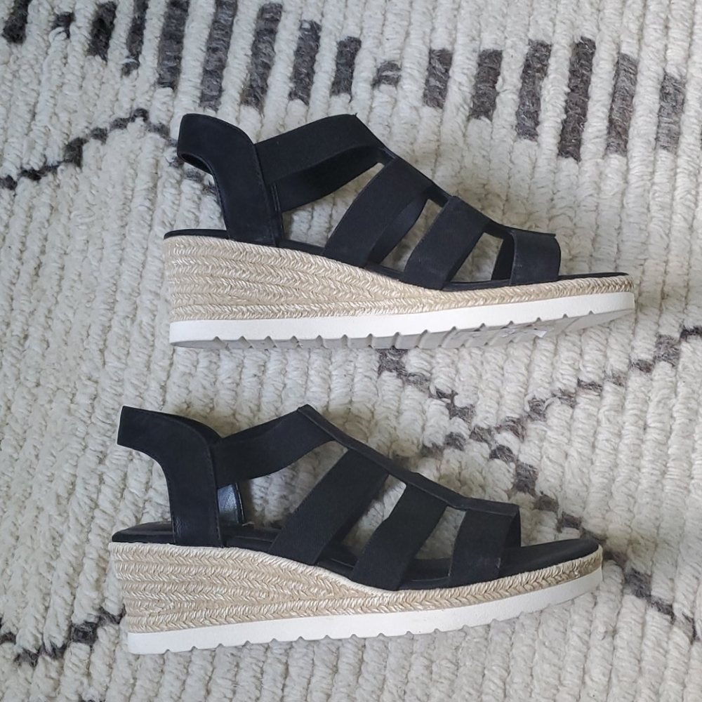 Steve Madden espadrille wedge sandals.